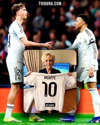 Dean Huijsen's grandma got a shirt signed by Kylian Mbappe 😍 She couldn't hide her reaction 🤍