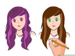 Next, draw the basic outline of your desired hairstyle, making sure to focus on which direction the hair strands flow. How To Draw Anime Girl S Clothing With Pictures Wikihow