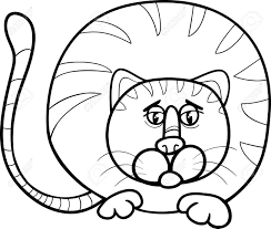 All you need is photoshop (or similar), a good photo, and a couple of minutes. Historieta Blanco Y Negro Ilustracion De Funny Fat Cat Caracteres Para Coloring Book Ilustraciones Vectoriales Clip Art Vectorizado Libre De Derechos Image 34611326