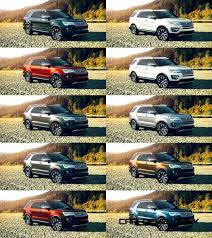 2016 Ford Explorer Colors