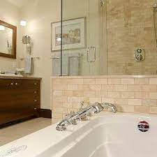 The redux classicism of designer shareen joel was reinterated in the master bathroom of a melbourne home with an. Travertine Tile Bathroom Design Ideas