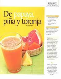 Papaya Pina Y Toronja Jugos Jugos De Papaya Batidos Saludables