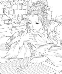 Beauty Drunken Flower Vol 1 Chinese Coloring Book Zeichenvorlagen Chinesische Zeichnungen Bilder Zum Ausmalen