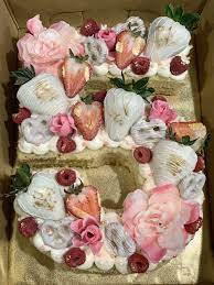 Layers of chocolate cake are sandwiched with strawberry swiss meringue buttercream and ganache, which is also used to dip the berry garnish for the top. 5 Number Cake Number Cakes Small Birthday Cakes Chocolate Covered Treats
