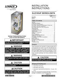 Furnace elite series gas furnace непосредственно на этой странице для вас when you see this symbol on labels or in manuals, be alert to the potential for personal injury or death. Elo183uf Oil Furnace Installation Manual Lennox