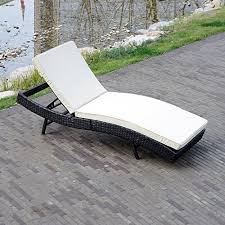 Walcut Outdoor Patio Furniture Pe Wicker Adjustable Pool Chaise Lounge Chair With Cushion Pool Chaise Lounge Pool Chaise Chaise Chair