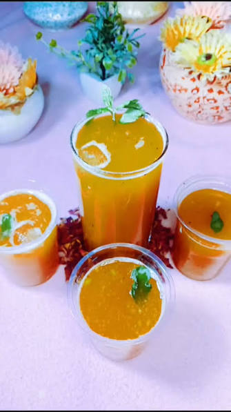 Cooling, healing, and absolutely delicious Bael Sherbet Ingredients: 1 ripe  bael 500ml water -break open the bael fruit. Remove the pulp and transfer  to a bowl. - add water gradually and mash
