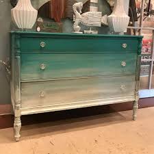 Ombre Dresser With Chalk Paint Mixes Of Florence Old White And Paris Grey Project By Annie Sloan Stocki Painted Furniture Paint Furniture Redo Furniture