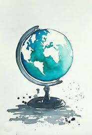 Image Result For Star Wars Watercolour Easy Globe Art Map Art Print Map Painting