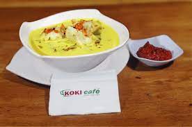 Celimpungan Pempek Dengan Kuah Santan Kuning Masakan