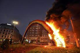 Rupt.ly/subscribepolish nationalists marched through central warsaw on saturday to mark 76 years since the warsaw uprising against. Burning Down A Rainbow In Poland Opinions Al Jazeera