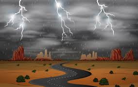 Paysage d'orage est une peinture de rembrandt. Orage Au Paysage Desertique Telecharger Vectoriel Gratuit Clipart Graphique Vecteur Dessins Et Pictogramme Gratuit
