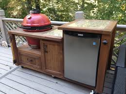 Kamado Joe Grill Table And You Thought The Kamado Joe Was Awesome Before With Images Grill Table Outdoor Kitchen Design Built In Grill
