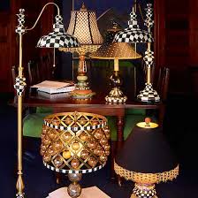 This wooden floor lamp is a great addition to any room in your house. Mackenzie Childs Courtly Farmhouse Floor Lamp