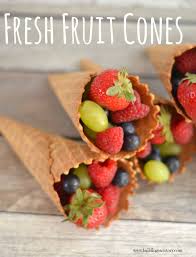 Fresh Fruit Cones Snack Building Our Story Summer Snacks Snacks Soccer Snacks