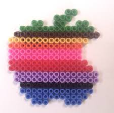 Apple Hama Beads Ikea Pyssla Without Border Diy Perler Beads Perler Beads Designs Hama Beads