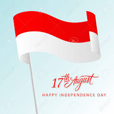 Japan occupied the islands from 1942 to 1945. Indonesia Happy Independence Day Greeting Card With Waving Indonesian National Flag And Hand Lettering Text Design Vector Illustration Royalty Free Cliparts Vectors And Stock Illustration Image 83487616