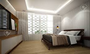 These bedroom designs provide many attractive ideas for modern interior design and decorating ordinary homes turning them into chic living spaces. The Modern Bedroom Interior Design And White Pattern Wall Background Stock Photo Picture And Royalty Free Image Image 122258552