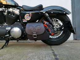 Harley Sporty Skull Black Hd Lowrider Roadster Neu Schwingentasche Sportster 48 Ebay