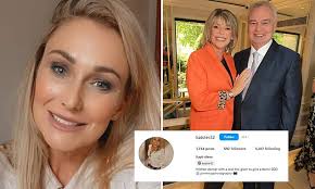 Eamonn Holmes' companion Katie Alexander is 'smitten and in love' with the  presenter as the counsellor says she is 'too glam to give a damn' after  'helping him through his divorce from
