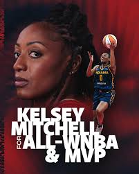 Kelsey Mitchell just made history against the Las Vegas Aces tonight 🔥  #kelseymitchell #lasvegasaces #indianafever