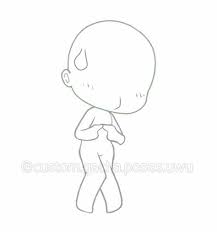 Custom Body Pose 3 Chibi Body Drawing Base Anime Poses P2u tol full body base 300pts/$3 edit. chibi body drawing base anime poses