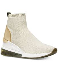 Michael Kors Women S Skyler Extreme Sock High Top Sneakers Reviews Athletic Shoes Sneakers Shoes Macy S