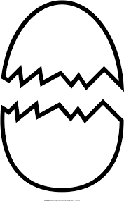 Easter dot to dot puzzle. Download Cracked Egg Coloring Page Drawing Full Size Png Image Pngkit