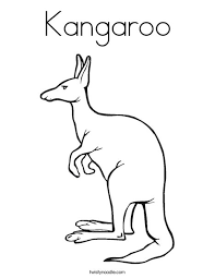Free coloring pages of kangaroos are accessible and available online. Kangaroo Coloring Page Twisty Noodle