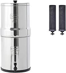 I clean mine once a month. Big Berkey Gravity Fed Water Filter With 2 Black Berkey Purification Elements Kitchen Countertop Water Filters Amazon Com