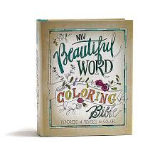 Six sheets of stickers designed for girls. Niv Beautiful Word Coloring Bible Hardcover Lifeway