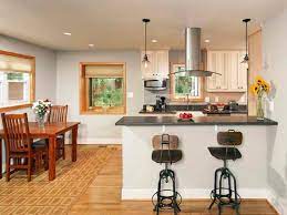 Center island with breakfast bar. Modern Kitchen Bar Table Design