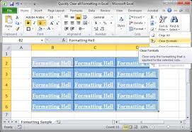Delete unused columns and rows. Quickly Clear All Formatting In Excel Teachexcel Com