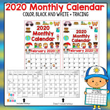 2020 zodiac disney princess calendar. 2020 Kids Calendar Printable Fun With Mama