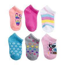 Garanimals Baby Toddler Girl No Show Socks 6 Pack Walmart Com Toddler Socks Toddler Girl Toddler Outfits