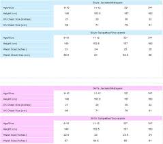 Dare2b Sizing Chart