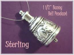 Grb Sterling Silver Bell Gordon R Barnett Bunny Rabbit Limited Edition Bell Pendant Free Shipping Pendant Bell Pendant Silver Bells