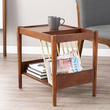 George Oliver Braggs Magazine Record End Table With Storage End Tables Tall End Tables Side Table