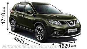 Dimensions et volume de coffre. Nissan X Trail Abmessungen Kofferraumvolumen Und Innenraum