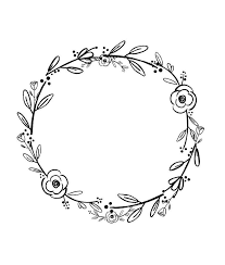 Download Black Clipart Black Flowers Handdrawn Wreath Clipart Etsy Hand Embroidery Patterns Free Embroidery Patterns Free How To Draw Hands