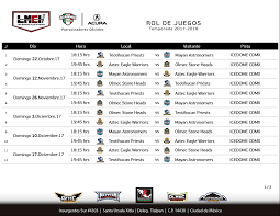 La liga dominicana de béisbol tendrá torneo recortado en 2021. Rol De Juegos De La Liga Mx Tengo Un Juego