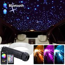 Finished with stylish bronze, it will look glamorous in your bedroom or a nursery room. Dc12v 6w Rgb Car Roof Star Lights Led Fiber Optic Star Ceiling Light K