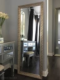 Bella Ornate Embossed Wood Silver Gold Framed Leaner Floor Mirror Mirror Decor Living Room Floor Mirror Gold Floor Mirror