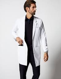Men S Signature Lab Coat In White Men S Lab Coats By Jaanuu Men S Lab Coats White Lab Coat Lab Coats