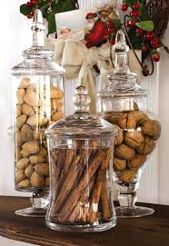 Spring green wide mouth ball jars, $15 for six from cooking.com: Apothecary Jars Make A Beautiful Display Of Nuts Cinnamon Sticks Apothecary Jars Decor Kitchen Jars Decorated Jars