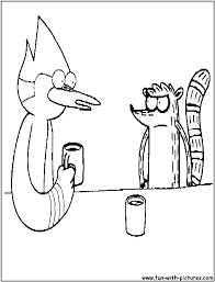There are many high quality regular show coloring pages for your kids printable free in one click. Regularshow Rigbymordecai Coloring Page