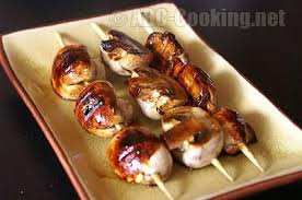 Yakitori De Champignons Comme Au Restaurant Japonais Yakitori Restaurant Japonais Et Champignon Japonais