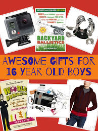 gifts for 16 yr old boy