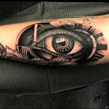 Jake Karamol Tattoo Black Gray Realism Bicep In 2020 Tattoos Eye Tattoo Hand Tattoos