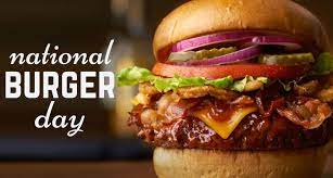 No one really knows when this holiday was created but it must have been created by someone who loved the burger. National Burger Day Lebensmittel Essen Essen Essen Menu Design